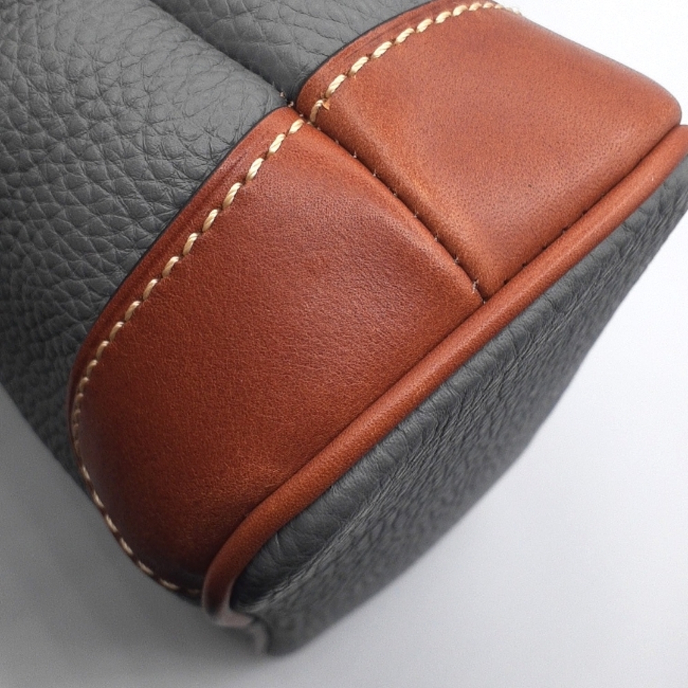 Like New Dooney & Bourke Blue Gray Crossbody Leather Bag - Picture 5 of 12